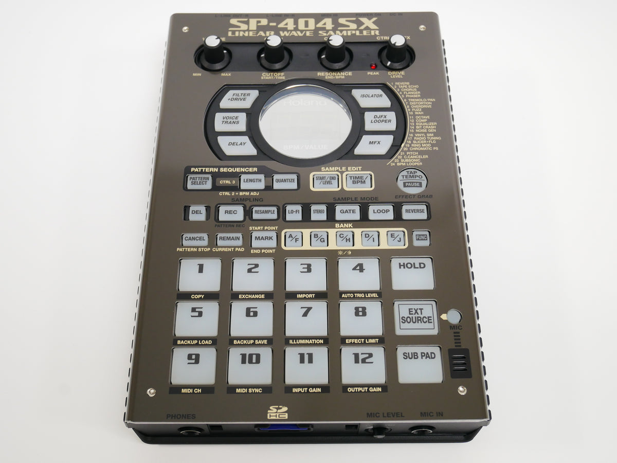 Roland SP-404SX + Dark Grey×Gold Color Panel (中古)