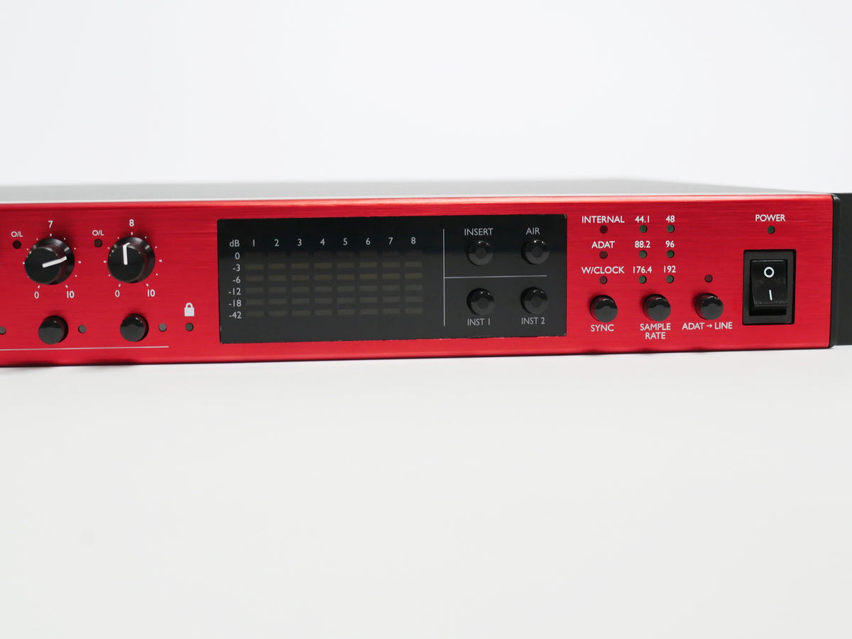 配信機器・PA機器・レコーディング機器 FOCUSRITE Clarett+ OctoPre Focusrite Clarett+ OctoPre (中古)