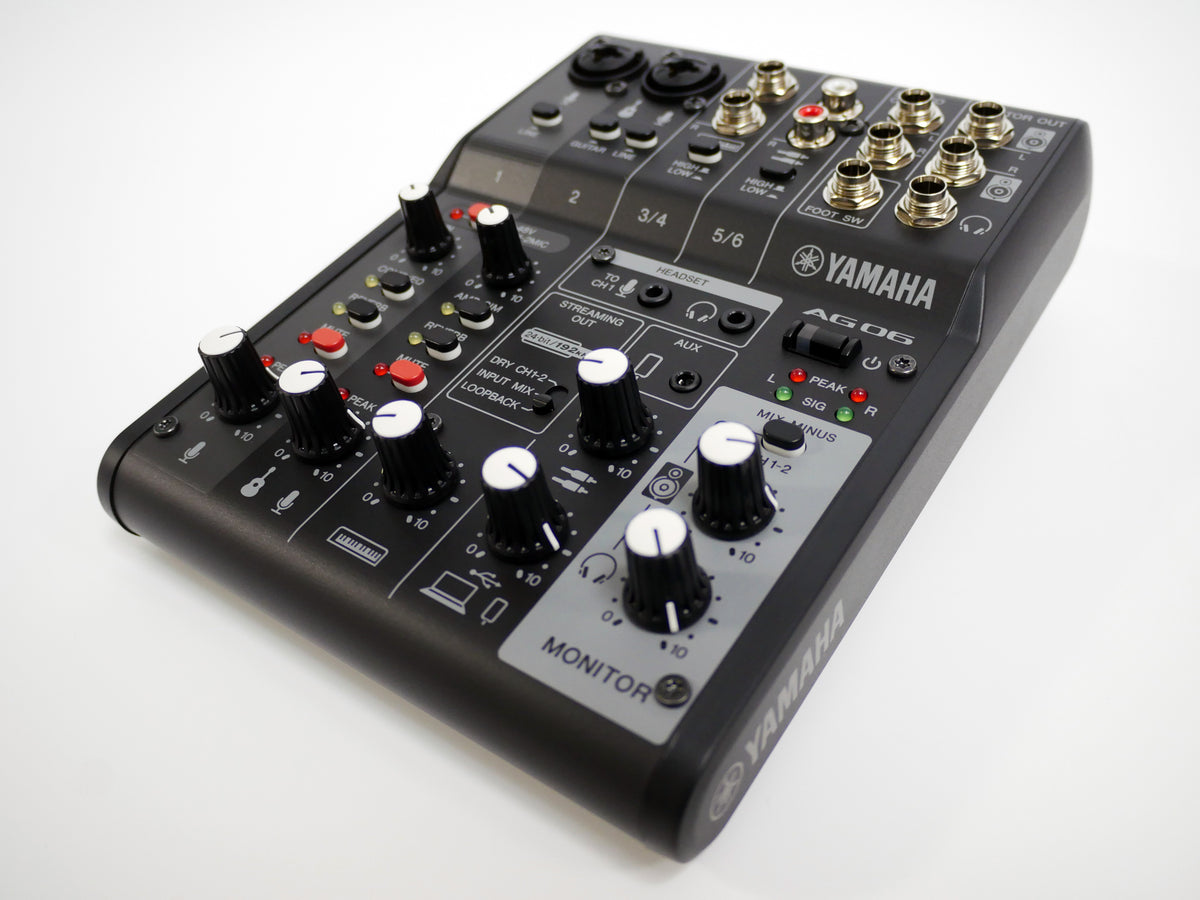 【新品、未使用】 YAMAHA AG06MK2 B YAMAHA AG06MK2（W/B） ライブストリーミングミキサー | TOMOCA