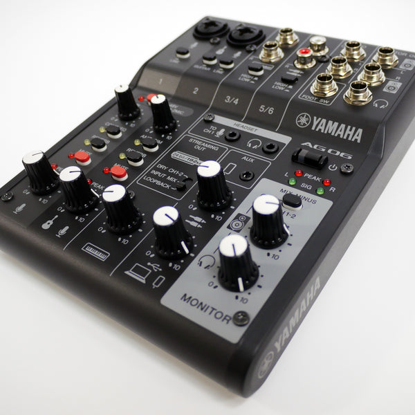 美品　YAMAHA AG06 Yamaha AG06 Mk2 Live Streaming Mixer and USB Audio Interface