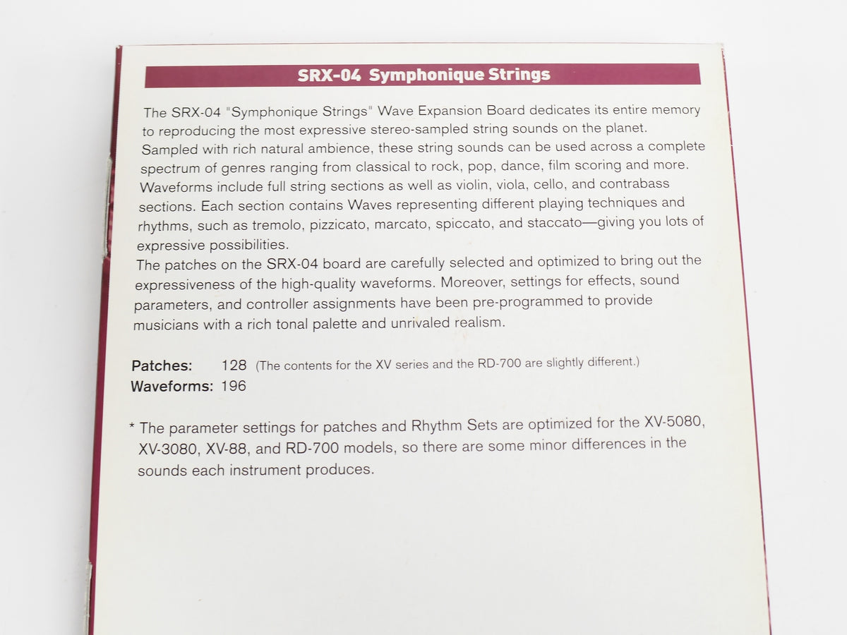 Roland SRX-04 Symphonique Strings (中古1)